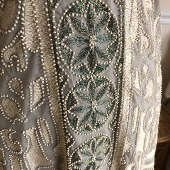 Anthropologie Burning Torch Silk Beaded Tank Top S - Picture 5 of 8